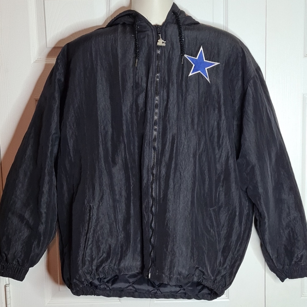 Vintage Starter NFL Dallas Cowboys XL Black Jacket